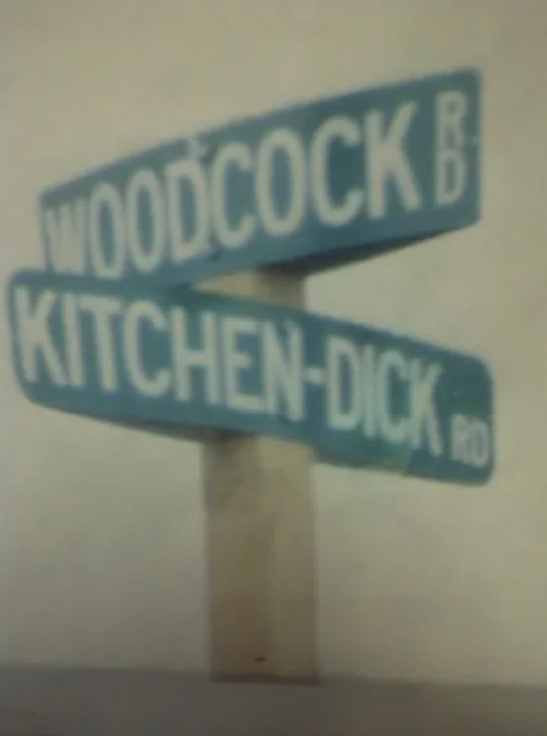 street sign - Moodcock B KitchenDick Rd